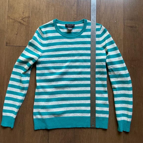 Cashmere Stripe Sweater Fitted - Picture 1 of 7